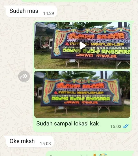 Pengiriman Papan Bunga Kalimade Kesesi